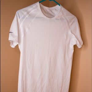 White Woman’s Nike dri-fit shirt